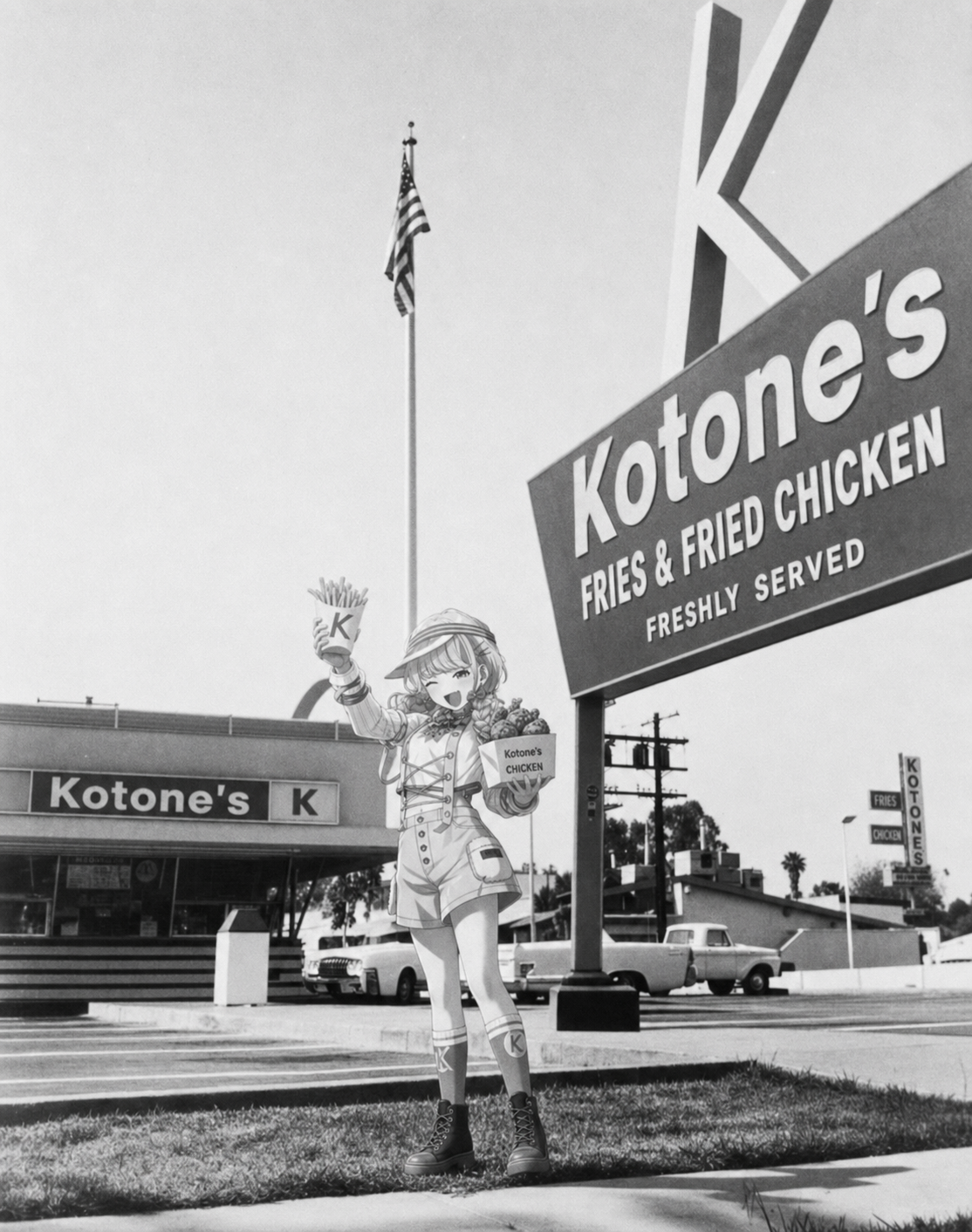 Kotone's 早期门店前的藤田琴音